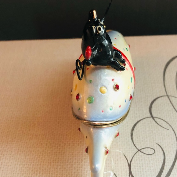 Department 56 Cat With Fish Jeweled Box - Picture 5 of 11